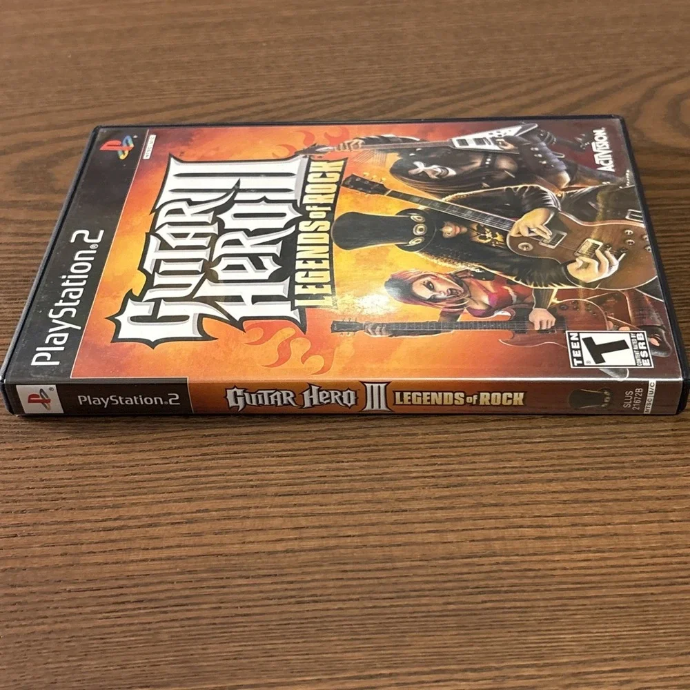 Guitar Hero 3 Legends of‎ Rock (PlayStation 2, PS2 1A) w/Manual Test Good Cond